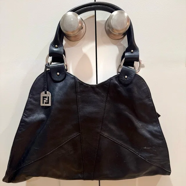 Y2k Fendi Black Lambskin Diablo Bag in black Lambskin from Poshmark
