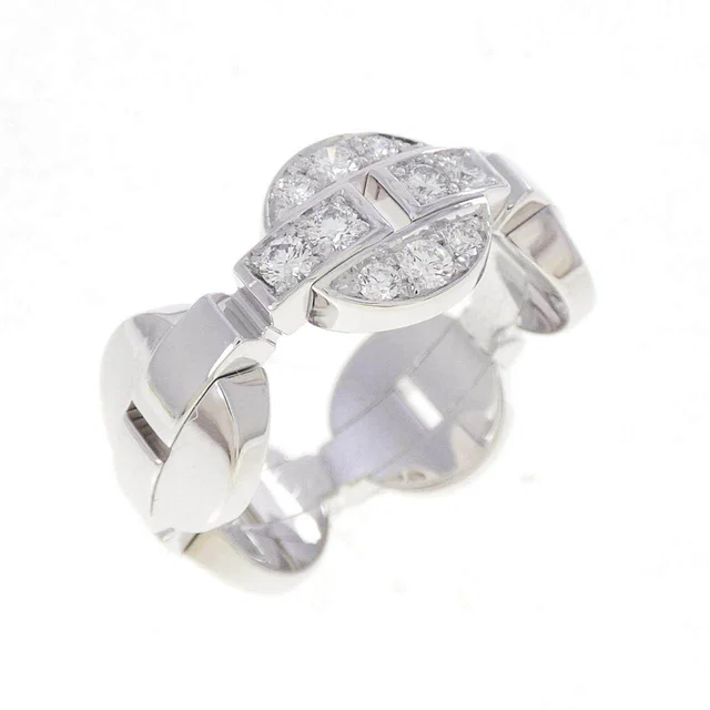 Cartier Imaria Au750 White Gold Diamond Ring Size 13 in White from LuxUness