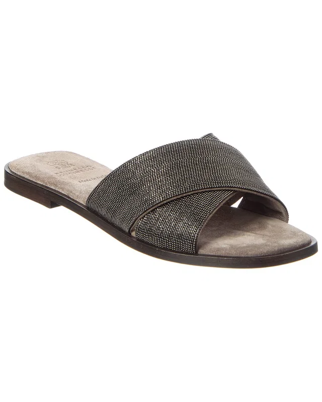 Brunello Cucinelli Leather Flat, image 1 of 1 from Gilt