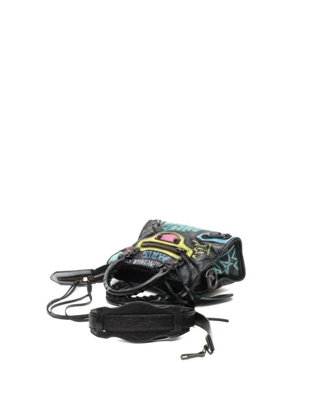 Balenciaga Classic Mini City Graffiti Bag in Leather from A Retro Tale, photo 4 of 7
