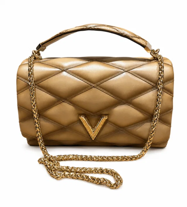 Louis Vuitton Malletage Go 14 Camel / Tan Leather Top Handle Bags in Brown Leather from HEWI