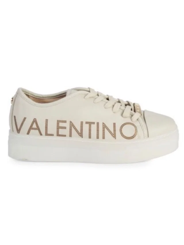 Valentino Garavani Off-White Platform Leather Sneaker in White Leather from Poshmark