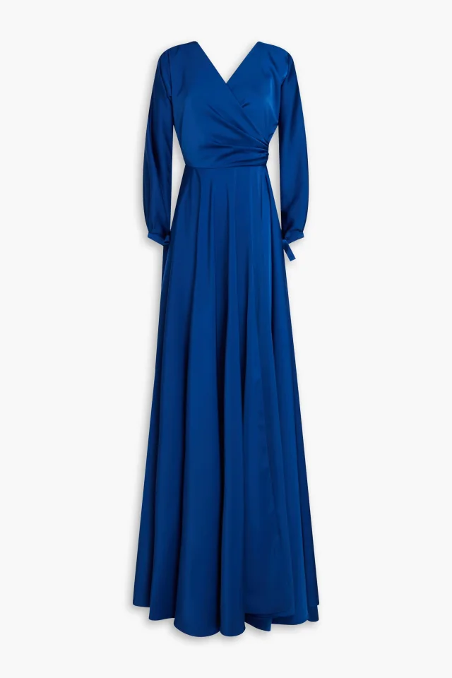 Rhea Costa June draped satin gown, photo 5 of 5 from THE OUTNET