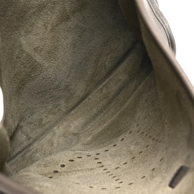 Hermès Taurillon Clemence Amazone Evelyne III GM Etain in Taupe Clemence leather from FASHIONPHILE, photo 5 of 10