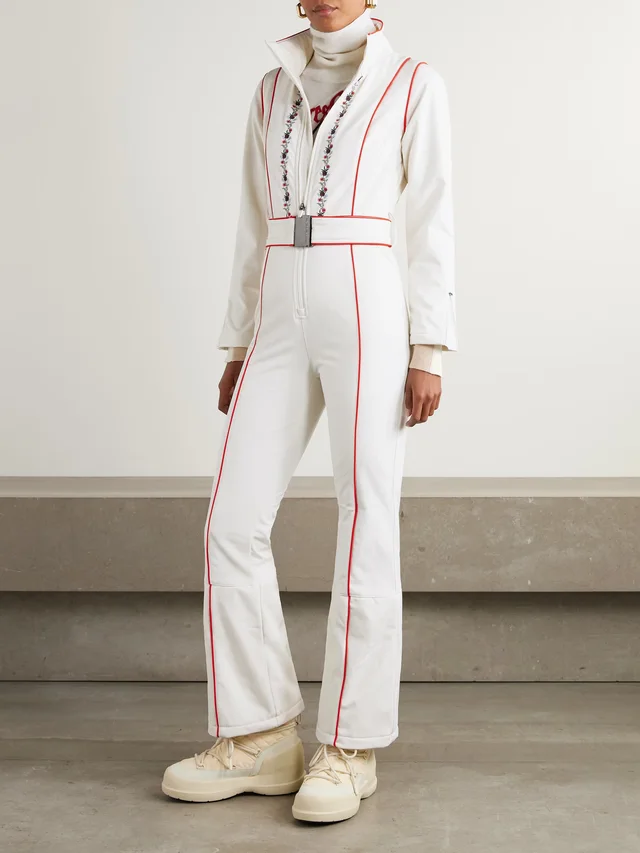 WE NORWEGIANS + Markarian belted embroidered ski suit in Beige, photo 2 of 2 from NET-A-PORTER (Canada)