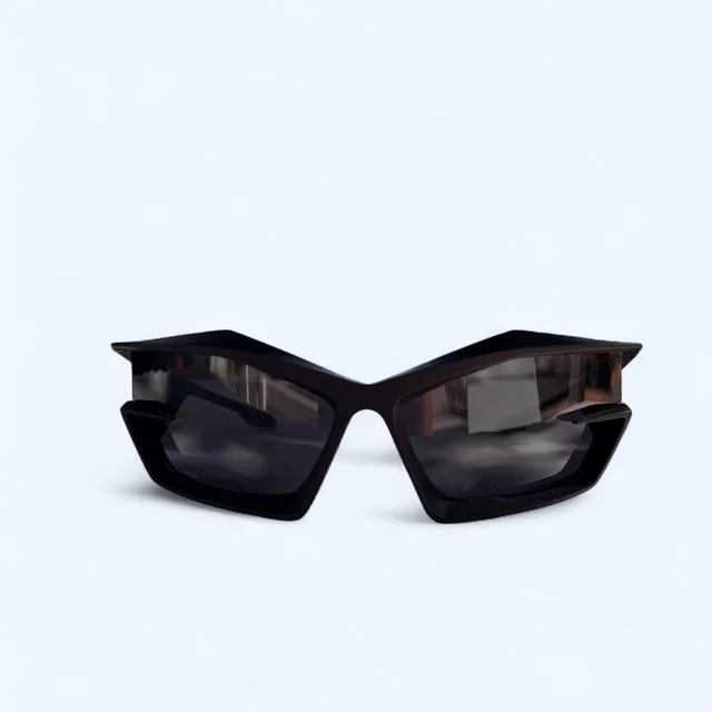 Givenchy Women's Sunglasses - Black/Brown in red|black|brown from Depop, photo 1 of 1