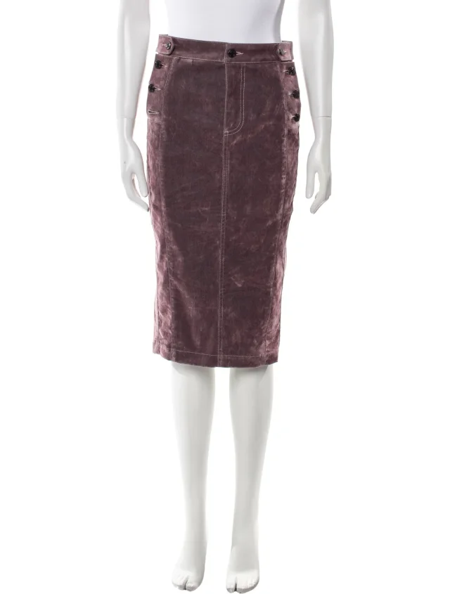 Tom Ford Knee-Length Skirt in purple from The RealReal
