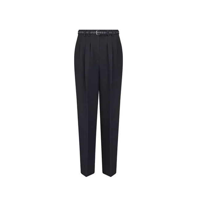 Dior Black Wool Casual Pants in Black Wool from HEWI