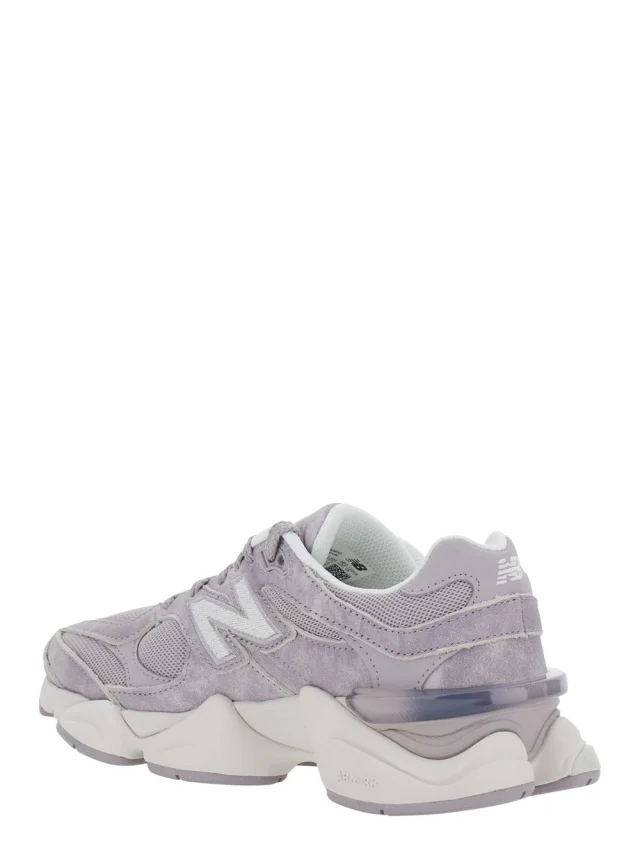 NEW BALANCE '9060' Grey Sneakers with Mesh Details and Rubber Sole In leather Unisex in Grey 100% Leather/Textile, photo 5 of 8 from Gaudenzi Boutique