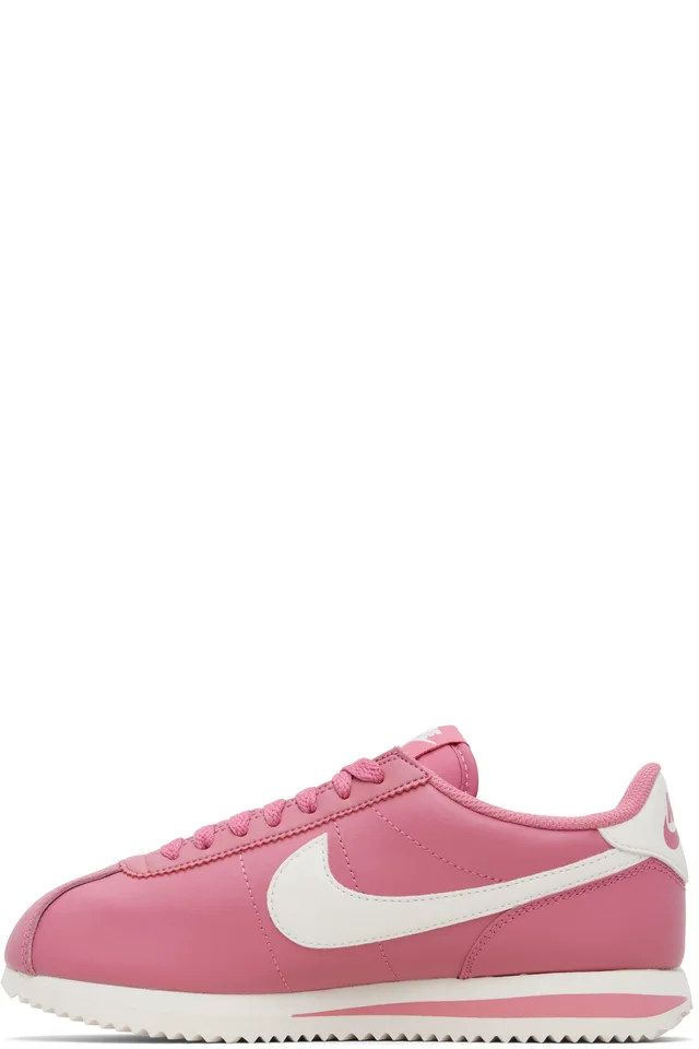 Nike Pink Cortez Leather Sneakers, photo 3 of 5 from SSENSE