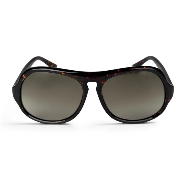 Jimmy Choo BIKER/S Z3QHA Dark Brown Tortoise Acetate Sunglasses in Brown Acetate from Designer Archives