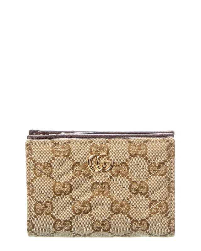 Gucci GG Marmont Small GG Canvas & Leather Card Case, image 1 of 1 from Rue La La