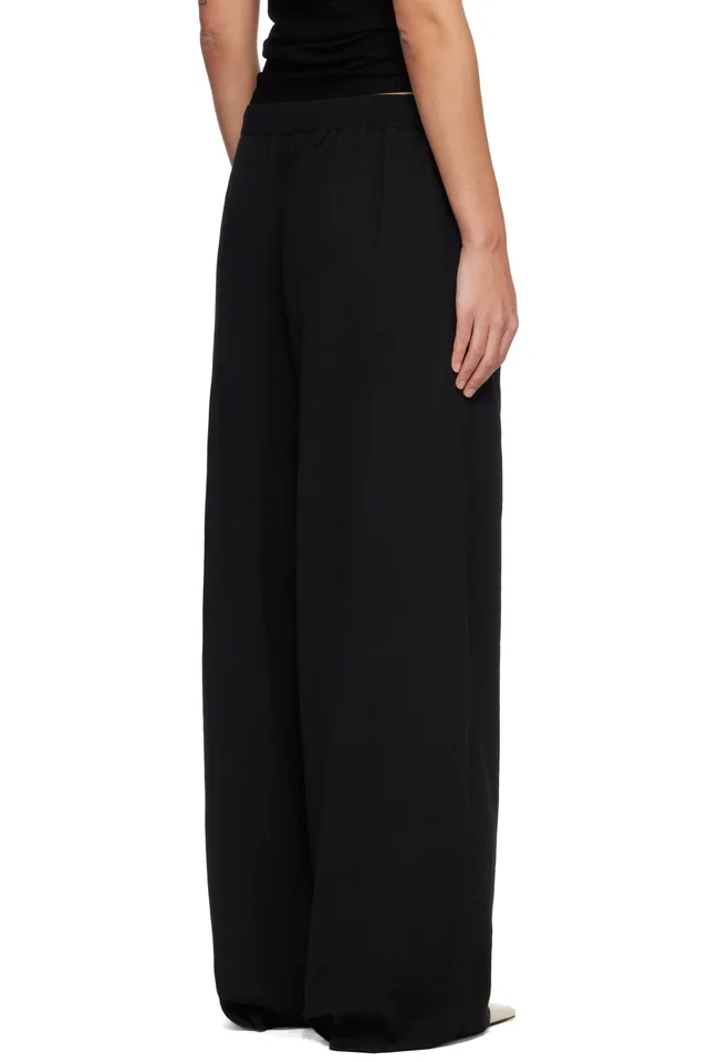 Fear of God ESSENTIALS Black Relaxed Lounge Sweatpants, photo 3 of 4 from SSENSE