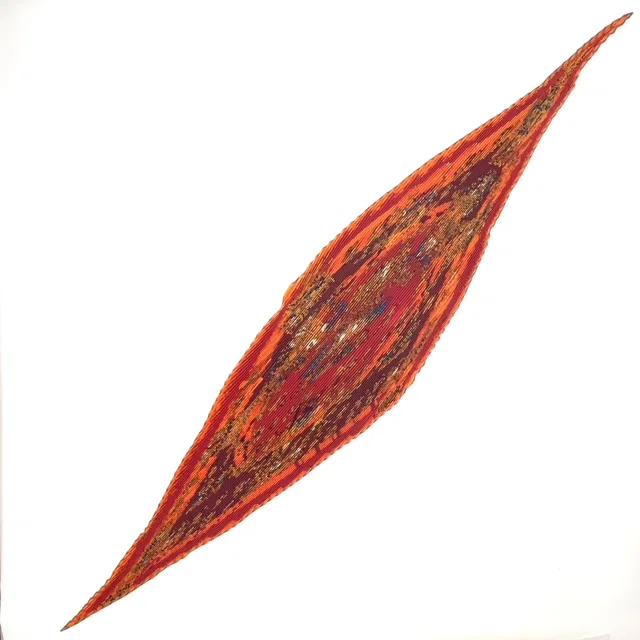 Hermès Yellow Golden Knight Pleated Carre 90 Silk Orange Scarf in Orange Silk from The Reluxe