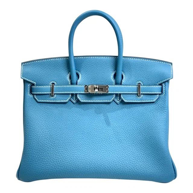 Hermès Birkin 25cm Blue Jean Togo with PHW - W Stamp in Blue Togo leather from Luxury Promise
