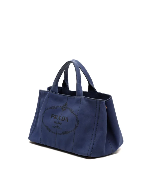 Prada Large Canapa Tote Bag in Canvas from A Retro Tale, photo 2 of 7