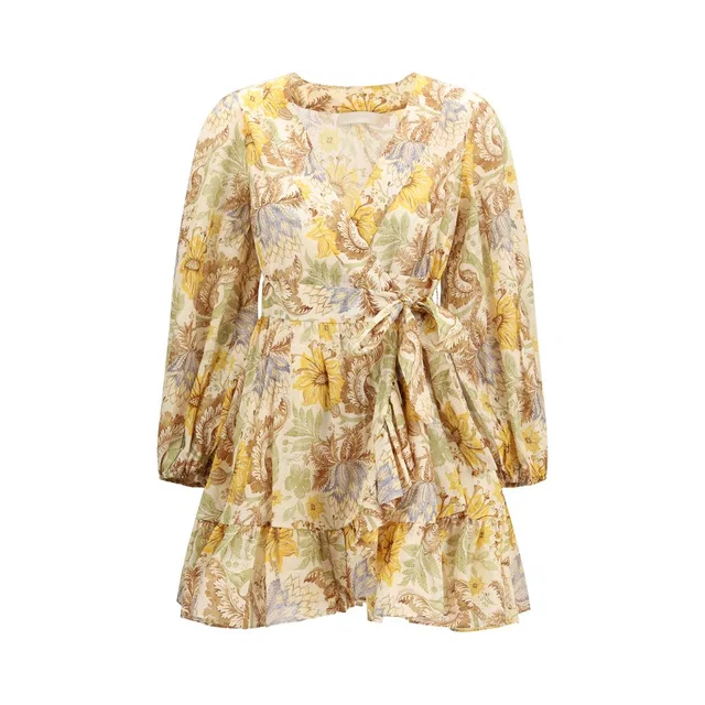 Zimmermann Multicolor Cotton Casual Dress in Multicolor from HEWI