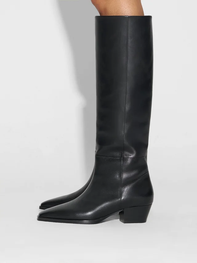 Aeyde Medea Mid-Heel Knee-High Boots, photo 5 of 6 from SENSER
