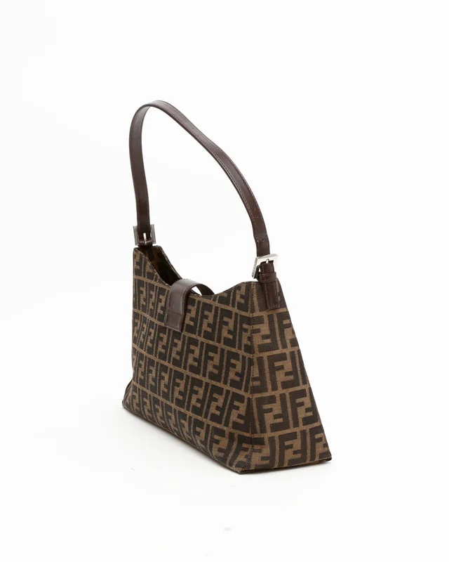 Fendi Large Zucca Shoulder Bag in Canvas from A Retro Tale, photo 3 of 8