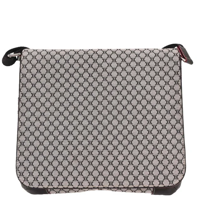 Celine Gray Macadam Messenger Bag in Grey Canvas from AMORE Vintage Tokyo