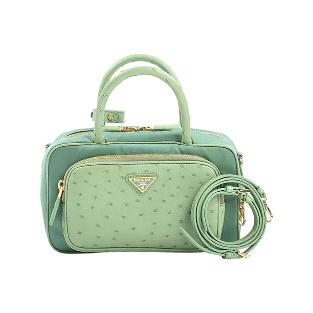 Prada Handbag Green in Green Nylon from The Reluxe