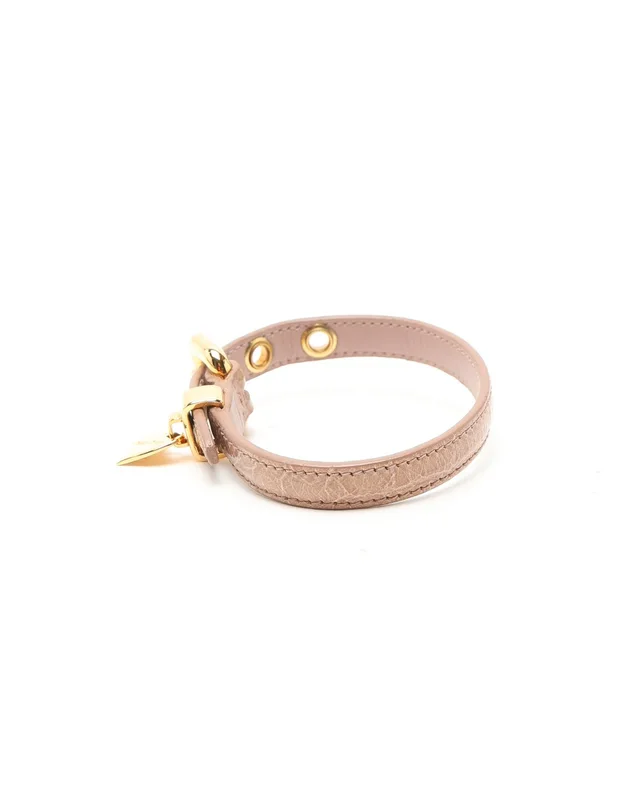Miu Miu Heart Charm Leather Bracelet in Leather from A Retro Tale, photo 2 of 4