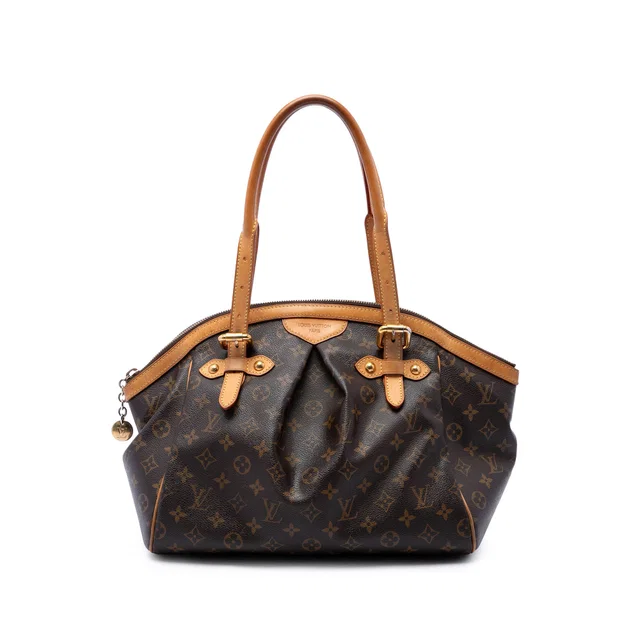 Brown Louis Vuitton Monogram Tivoli GM Shoulder Bag in Brown Coated canvas from Designer Revival