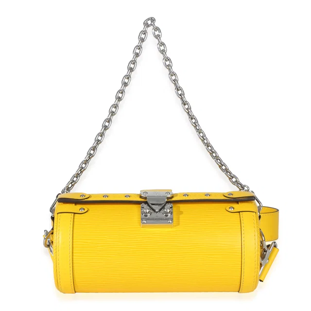 Louis Vuitton Yellow Epi Papillon Trunk Shoulder Bag Leather Handbag in Yellow Leather from HEWI