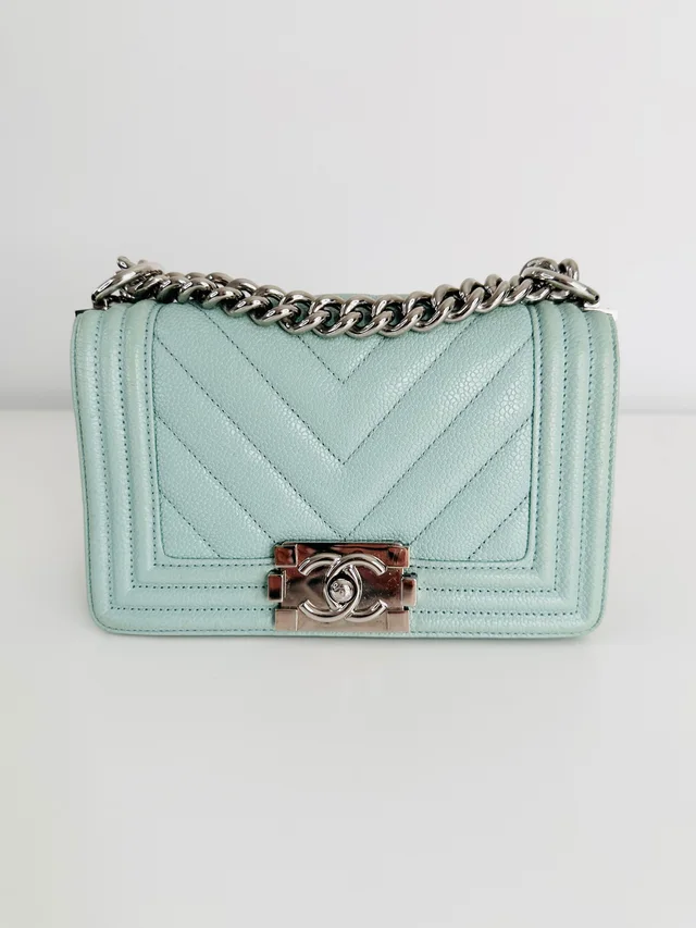 Chanel Caviar Leather Small Boy Bag in Caviar leather from Edit Second Hand