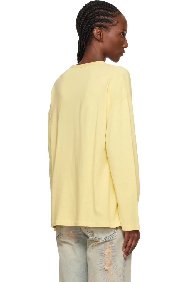 Yellow Kenzo Paris 'KENZO Cartoon' Long Sleeve T-shirt, photo 3 of 4 from SSENSE