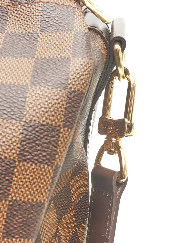 Louis Vuitton Damier Ebene Keepall Bandoulière 55 Weekend Bag in Brown Canvas from A Retro Tale, photo 8 of 11