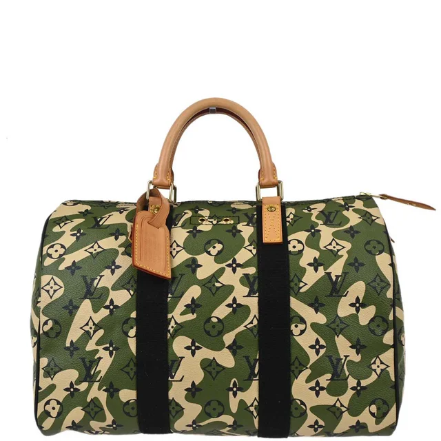 Louis Vuitton Monogramouflage Speedy 35 Handbag M95773 in Canvas from AMORE Vintage Tokyo