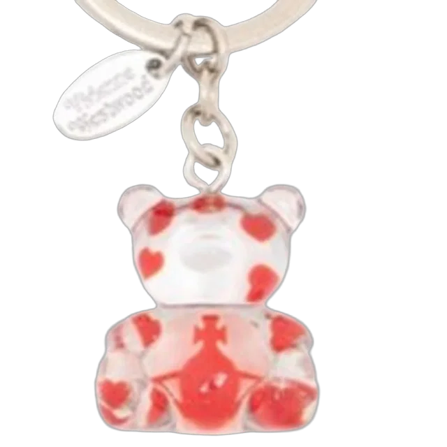Teddy Resin Keychain - Vivienne Westwood Synthetic Red Accessories Keychains in Red Resin from HEWI