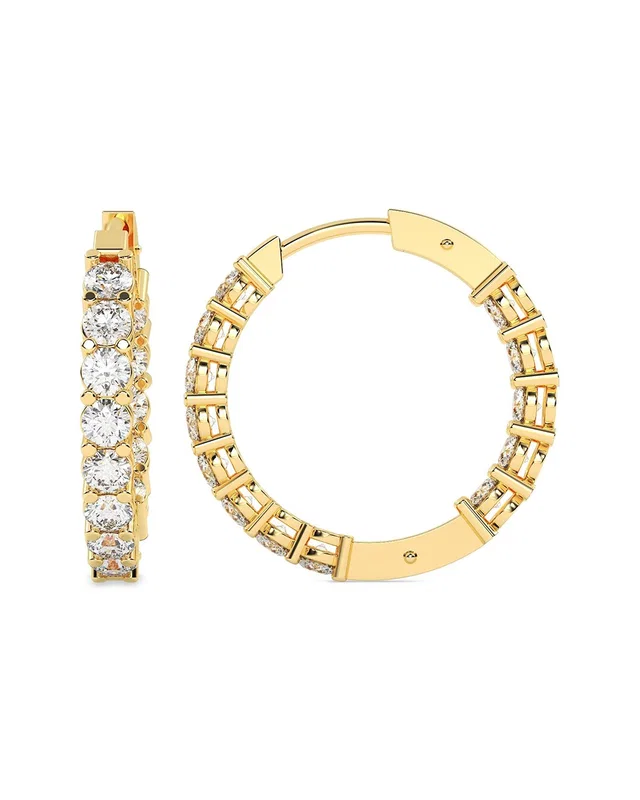 Lab Grown Diamonds 14K 3.00 ct. tw. Lab-Grown Diamond Earrings, image 1 of 1 from Gilt