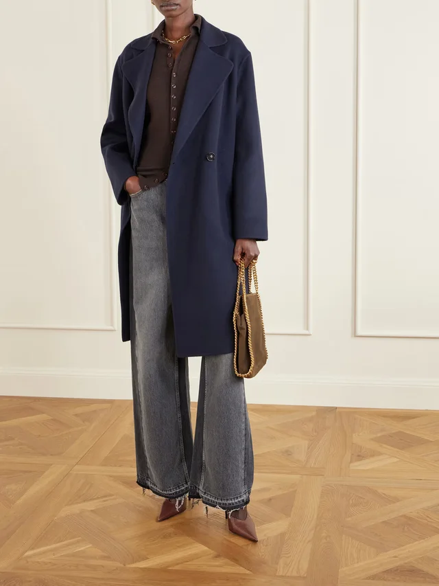 STELLA MCCARTNEY Double-breasted wool coat in Blue, photo 2 of 2 from NET-A-PORTER (Canada)