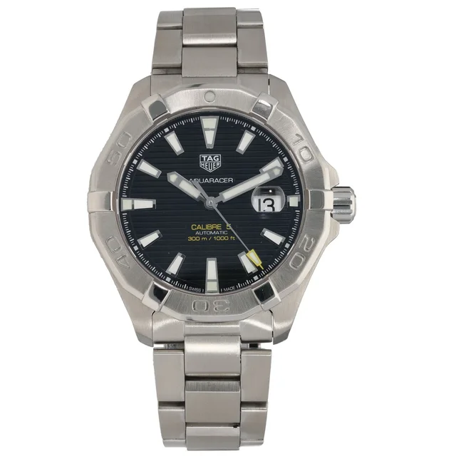 TAG Heuer Aquaracer WAY2010-0 43mm Stainless Steel Watch from H&T