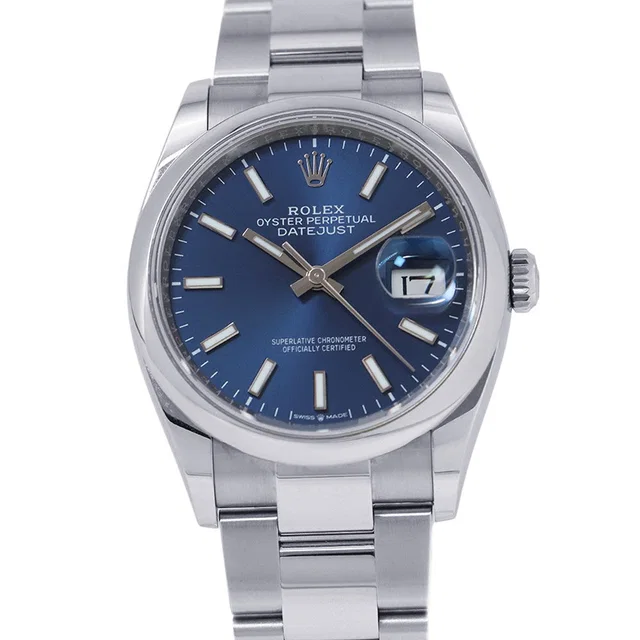 Rolex Datejust W36mm Stainless Steel Bright Blue Dial126200 in Blue from GALLERY RARE