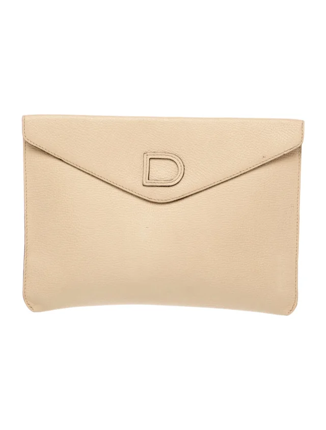 Delvaux Leather Clutch Vintage in Leather from The RealReal