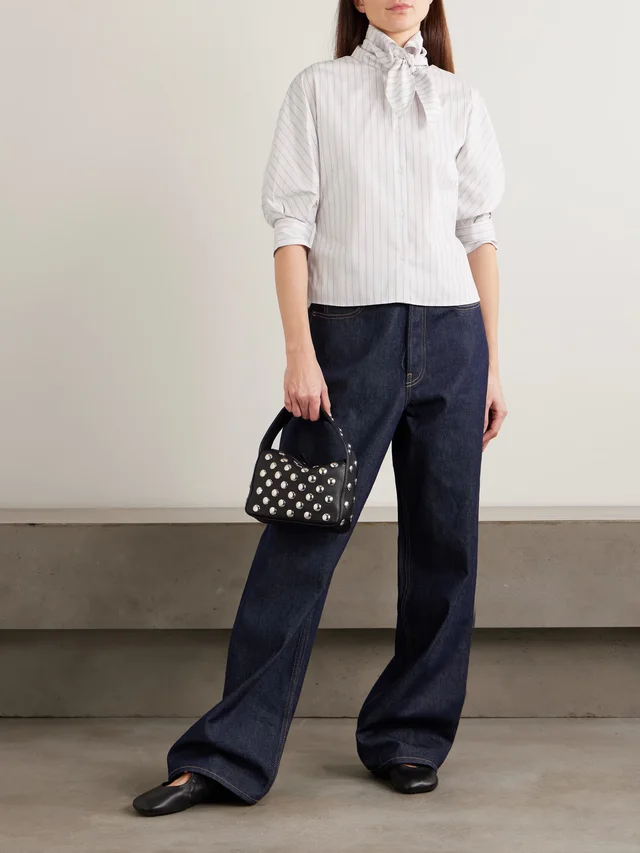 KALLMEYER Lilette striped cotton-poplin shirt in White, photo 2 of 2 from NET-A-PORTER (Canada)