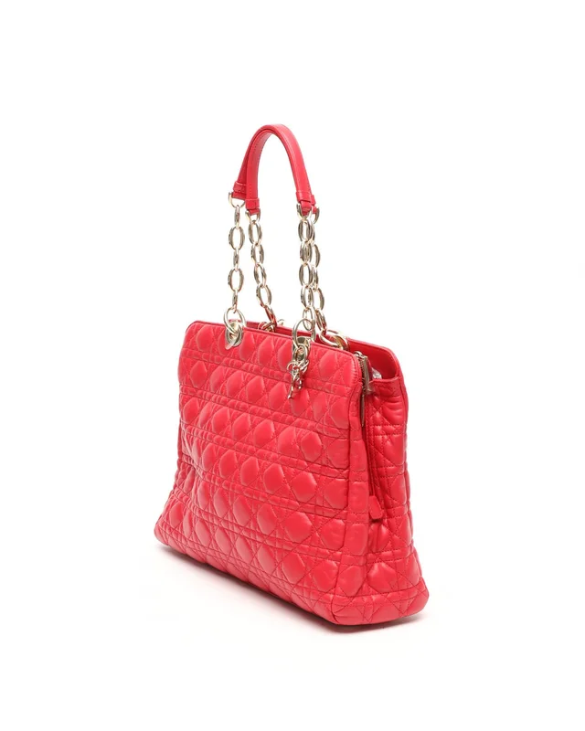 Dior Cannage Soft Shopping Tote Bag in Leather from A Retro Tale, photo 2 of 9