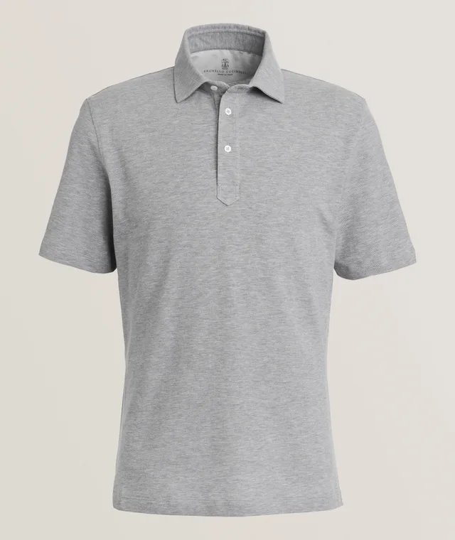 Cotton Polo in Grey, image 1 of 1 from Harry Rosen