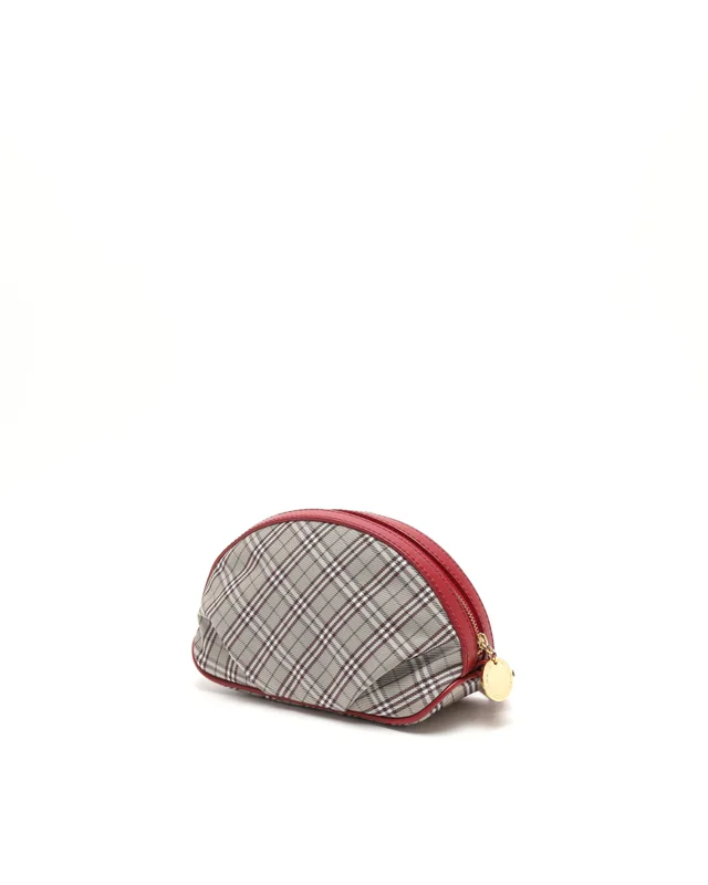 Burberry Label Nova Accessory Pouch in Blue Canvas from A Retro Tale, photo 3 of 7