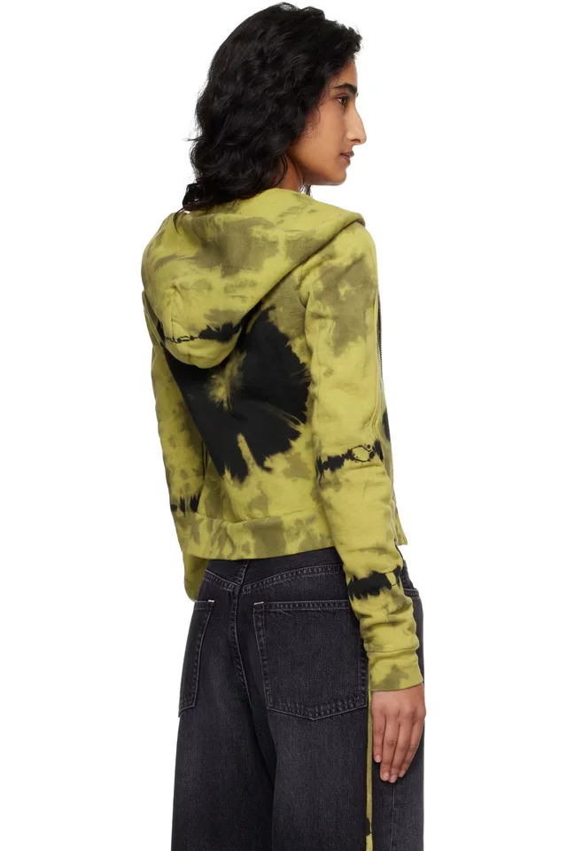 Ottolinger Yellow Sutured Zip Hoodie, photo 3 of 4 from SSENSE