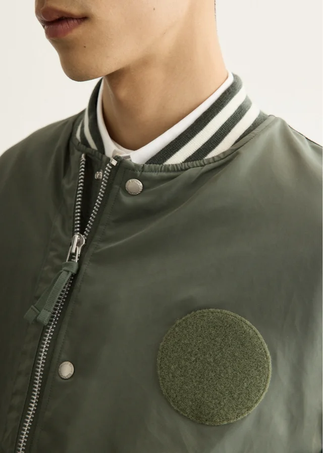 Comme des Garçons Homme Patch Oversized Bomber Jacket, photo 9 of 9 from SENSER
