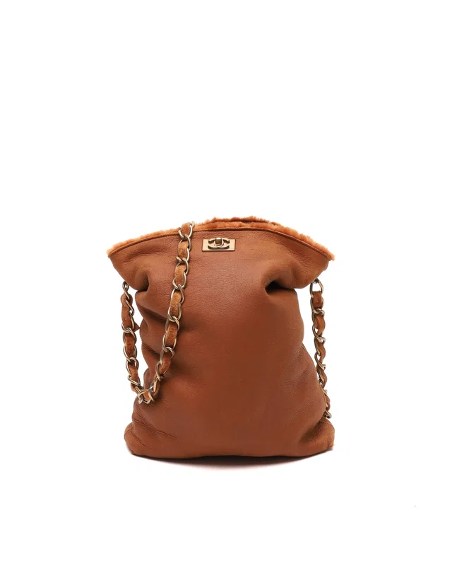 Chanel CC Wool Chain Bag in Wool from A Retro Tale
