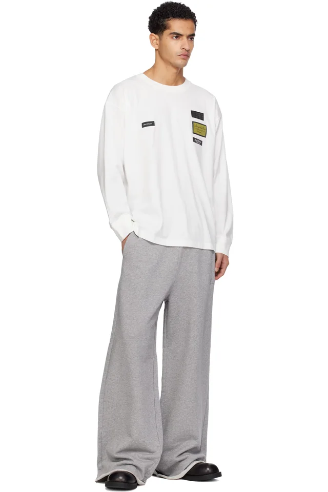 MM6 Maison Margiela White Long-Sleeve T-shirt, photo 4 of 4 from SSENSE