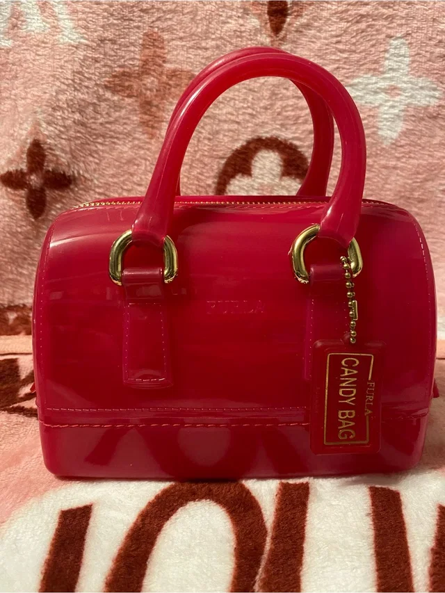 This Is A Vibrant Pink Furla Candy Bag New 2way in pink from Poshmark