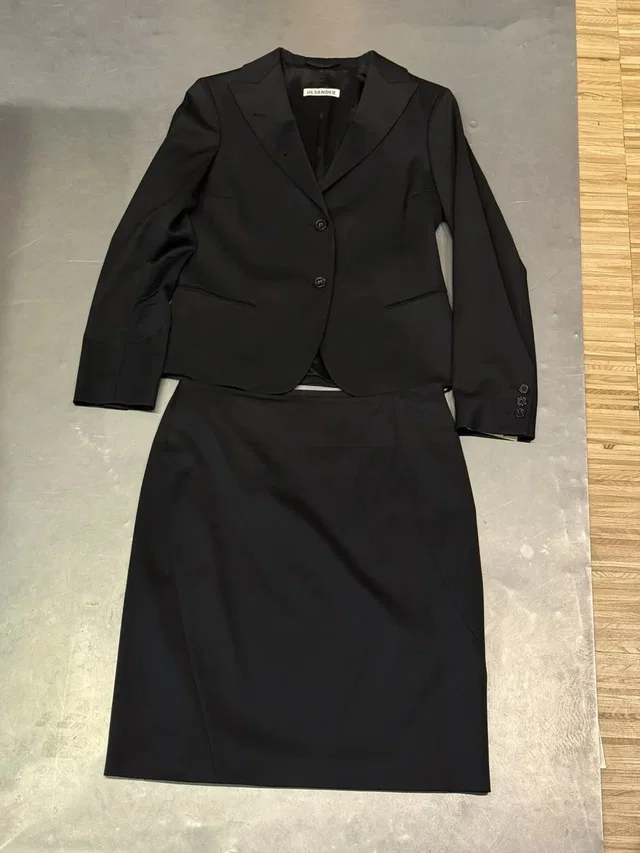 A/W 2009 Jil Sander By Raf Simons Mainline 2-Piece Suit in black from Grailed