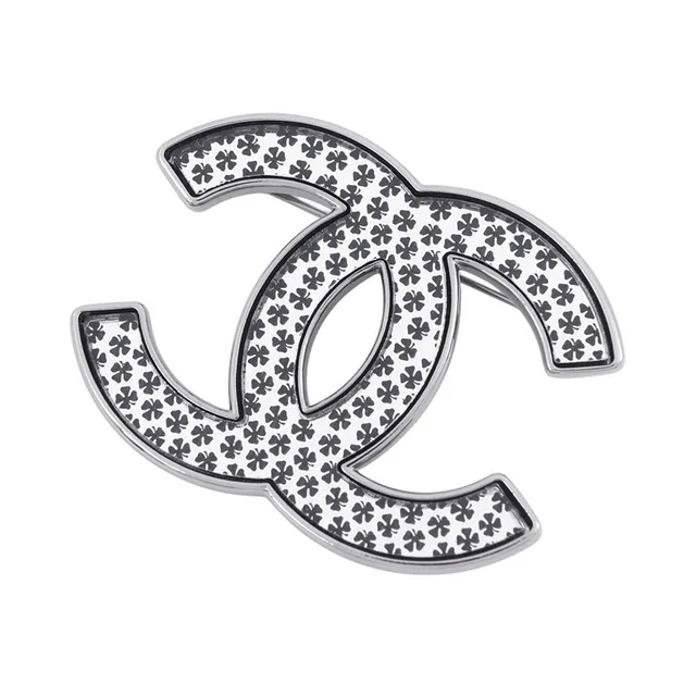 Chanel Brooch CC Logo Clover Pattern from The Reluxe