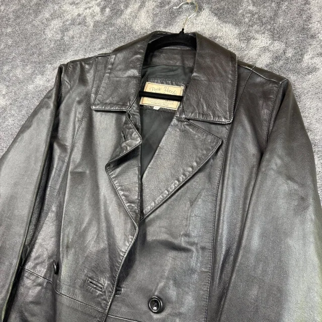 Ponte Vecchio Vintage Leather Trench Coat Women 42 Black Vera Pelle Italy in black Leather from Poshmark